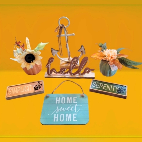 SUPER CUTE FALL HOME DECOR LOT ~ BRAND NEW - Picture 1 of 4
